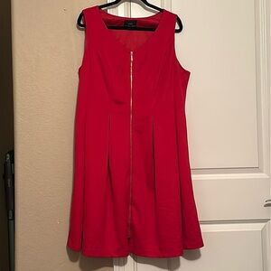 Red Zip Dress